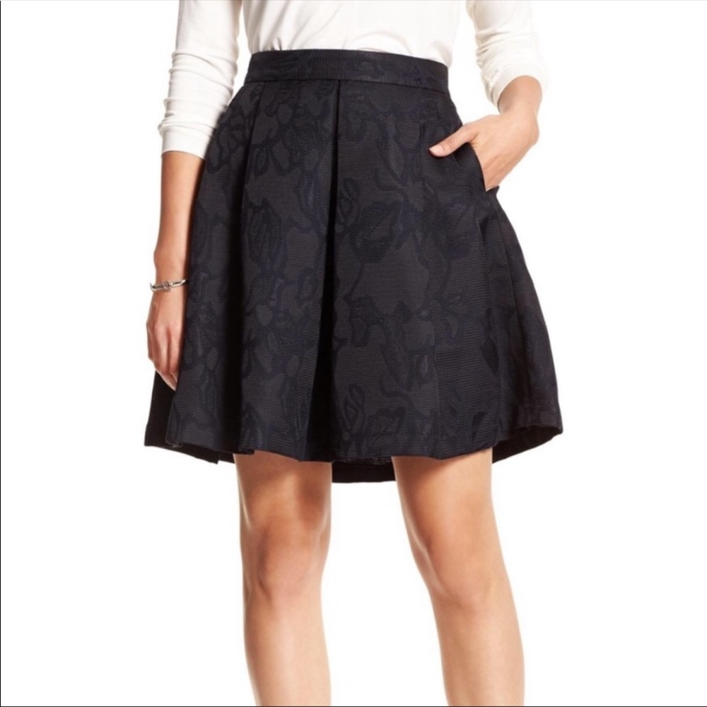 Banana Republic Blue Floral  Skirt